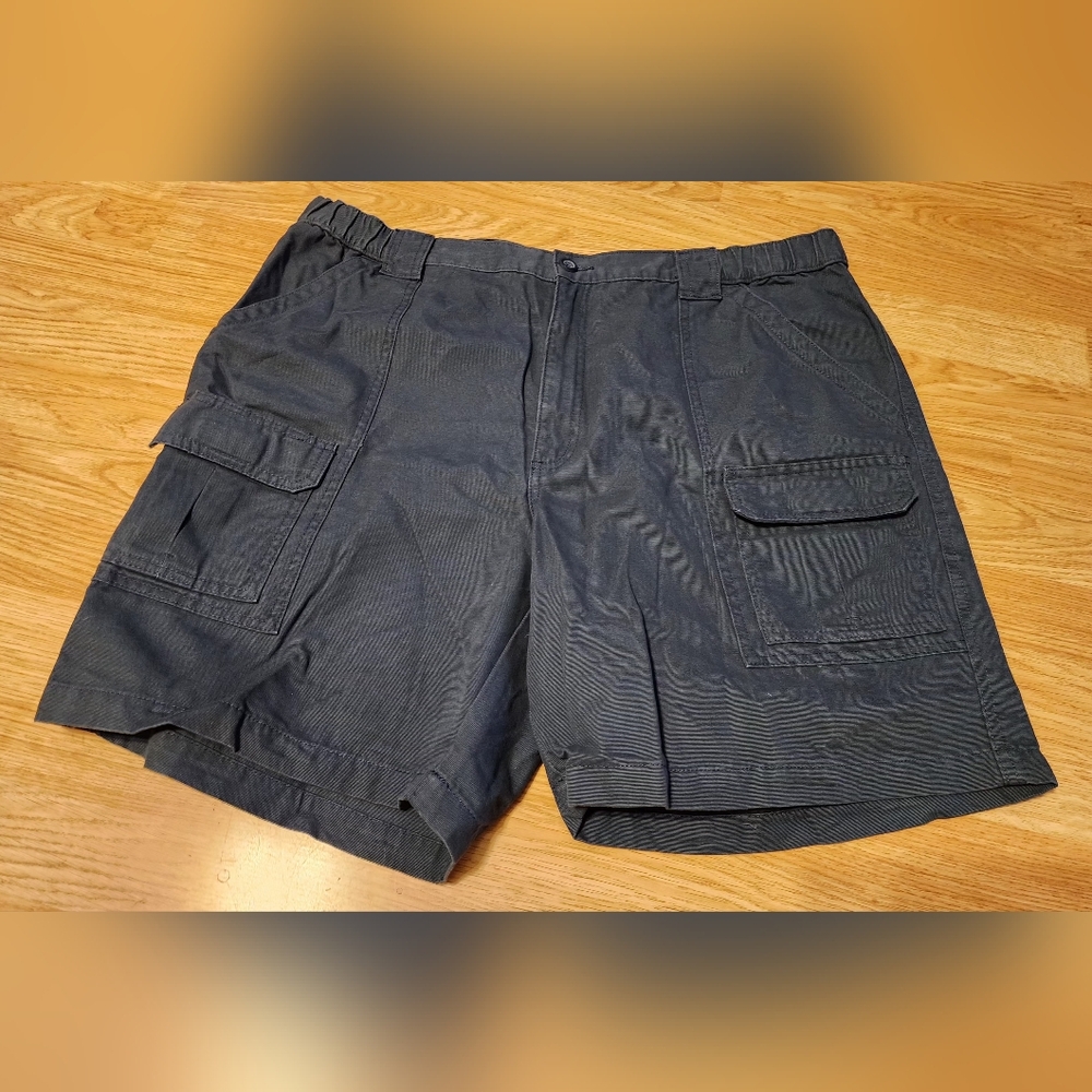 Men's Blue Cargo Shorts 40